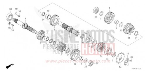 BOITE DE VITESSES ST125AP de 2023